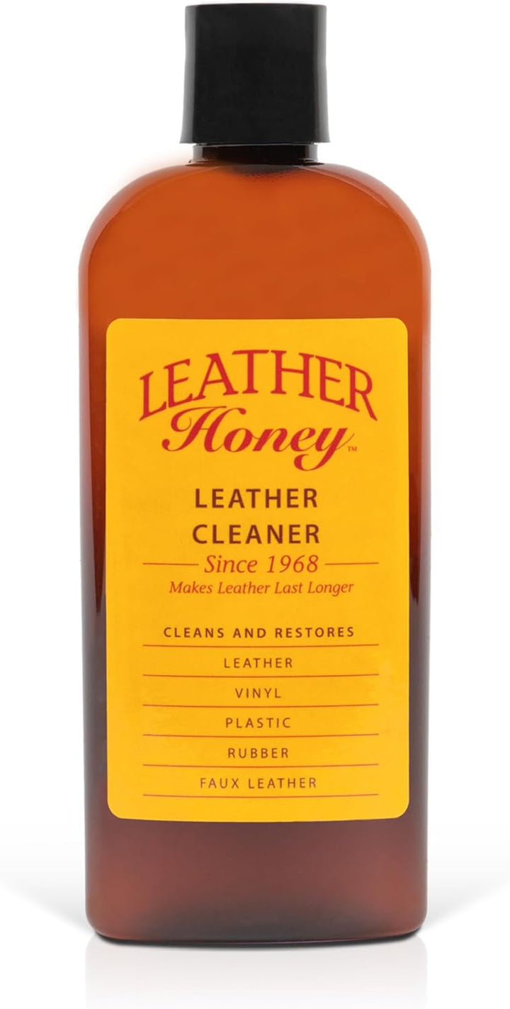 Leather Cleaner: Non-Toxic Leather Care Made in the USA since 1968. Deep Cleans Leather, Faux & Vinyl - Couches, Car Seats, Purses, Tack, Shoes & Bags. Safe Any Colors & White Leather