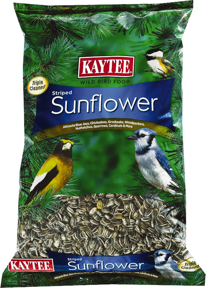 Striped Sunflower Seeds for Blue Jays, Woodpeckers, Finches & Other Wild Birds, 5 Pounds