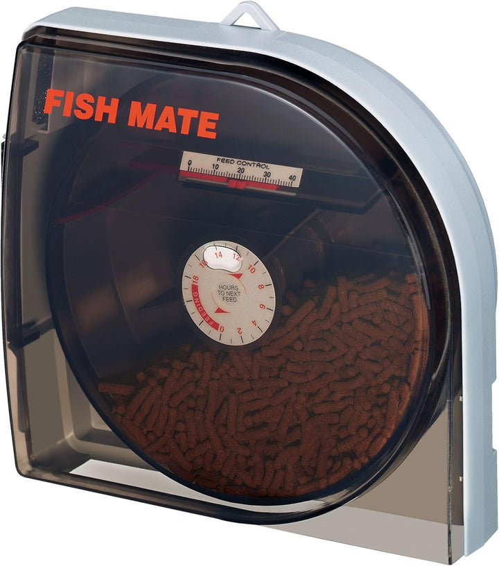 14-Feed Automatic Aquarium Fish Feeder (F14) - Timer Controlled for Precise Reliable Feeding, Vacation or Daily Use with Included Clamps, Serves up to 14 Meals