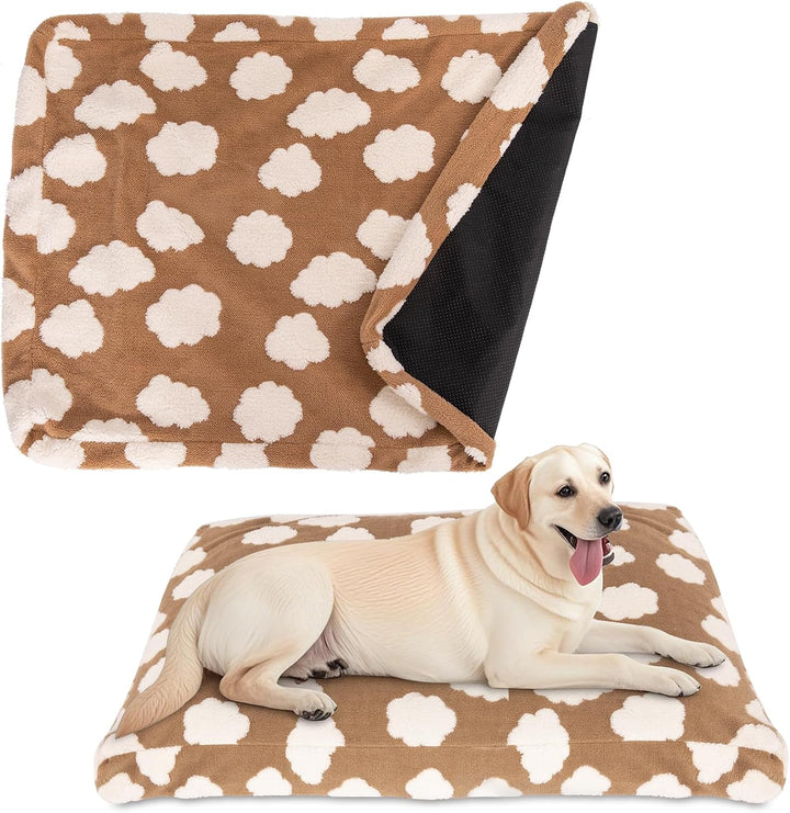 Faux Fur Dog Bed Covers – Ultra Soft Rose Velvet, Removable & Washable, Cozy & Durable,Large Pet Bed Cover Only (No Filling) – Gray, (Rose Velvet Dark Gray, 36" L X 24" W X 4" Th)