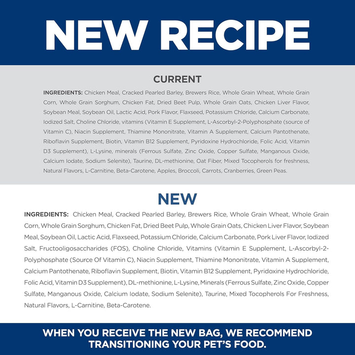 Adult 7+, Senior Adult 7+ Premium Nutrition, Small Kibble, Dry Dog Food, Chicken, Brown Rice, & Barley, 5 Lb Bag