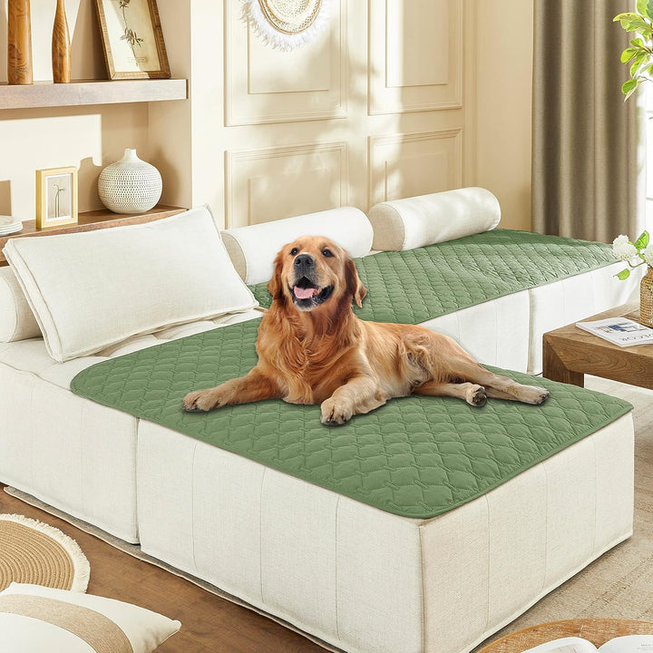 3X Stronger Waterproof Pet Blanket, Scratch Proof Furniture Protector for Dogs Cats, Reversible Cover 30X70 Inch, Dark Grey/Light Grey