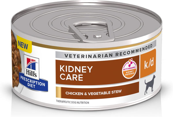K/D Kidney Care Chicken & Vegetable Stew Wet Dog Food, Veterinary Diet, 5.5 Oz. Cans, 24-Pack