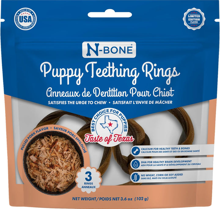 Puppy Teething Ring Pumpkin Flavor 7.2 OZ/(6 Pack)
