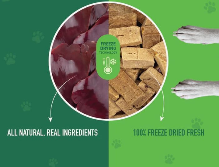 Freeze Dried Beef Liver Dog & Cat Treats | Healthy Pet Training Treats or Food Topper | All Natural, Single Ingredient, High Protein | Premium Bulk Large Size Pack (27 OZ)