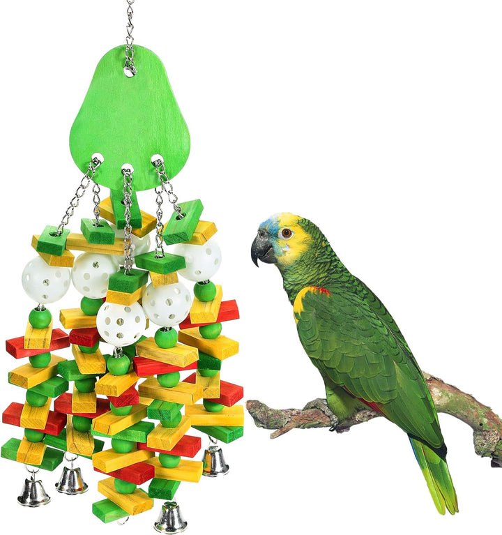 Large Bird Parrot Toys for Cockatoos African Grey Macaws and Amazon Parrots Bird Gift
