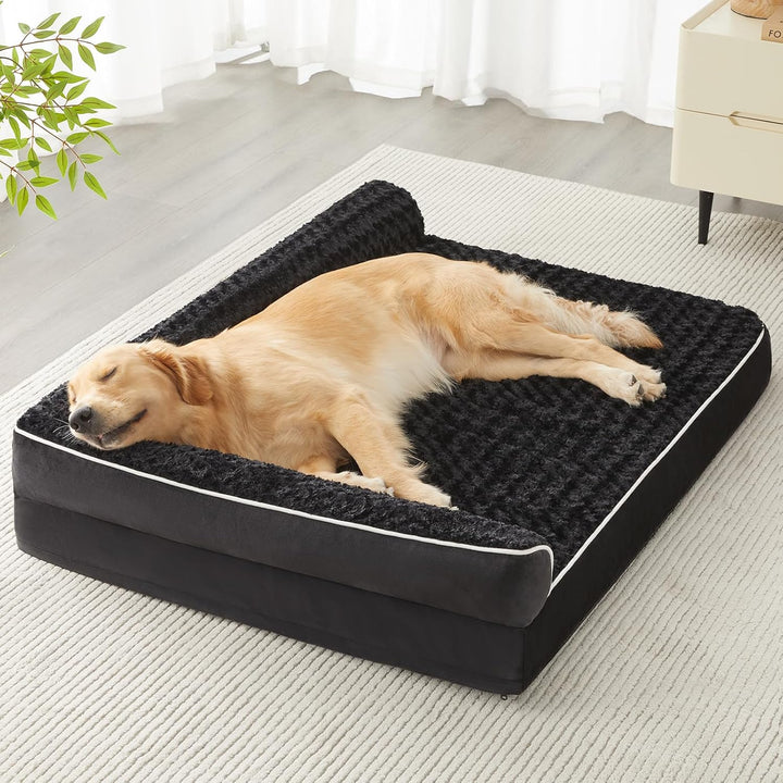 Orthopedic Dog Bed for Large Dogs-Big Waterproof Sofa Dog Bed with Removable Washable Cover, Washable Pet Bed with Waterproof Lining and Nonskid Bottom,Pet Bed for Large Dogs