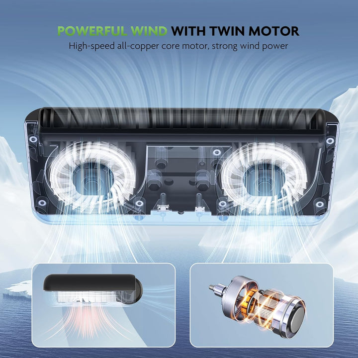 Aquarium Chiller Fan, Fish Tank Cooling Fans Aquarium Cooler with 3 Speed Modes, Water Chiller for Axolotl Tank Accessories Freshwater Saltwater Tanks, 6.4W