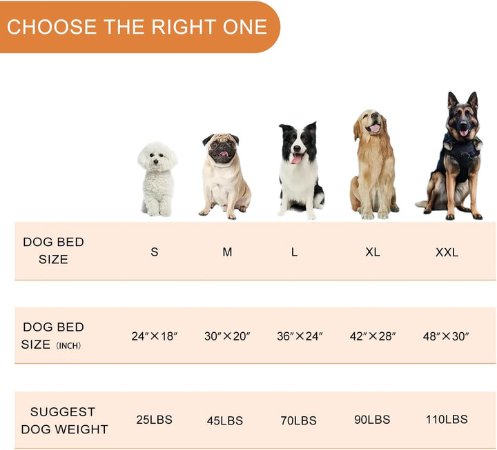 Reversible Cool and Warm Dog Bed Mat for Crates - Stylish Pad with Waterproof Inner Linings and Removable Machine Washable Cover, Firm Support for Small to Xx-Large Dogs, Grey