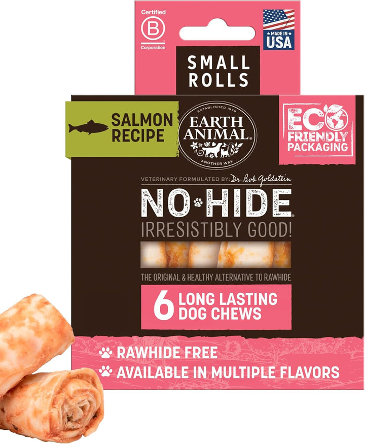 No Hide Small Long Lasting Dog Chew Rolls, Chicken - 6 Count