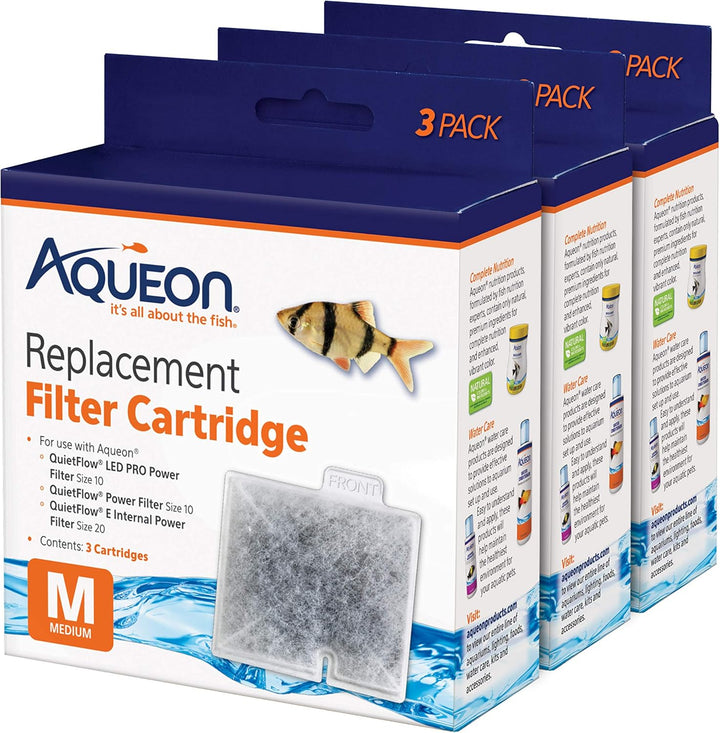 Aquarium Fish Tank Replacement Filter Cartridges Extra Small - 3 Pack