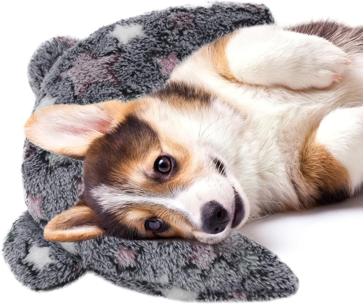 Pet Calming Pillow for Dogs, Soft U-Shaped Pillow Glow in the Dark, Joint Relief, Sleep Comfortably,Suit for Small, Medium, Large Dogs, Fluffy Pet Neck Pillow (S-Pink)