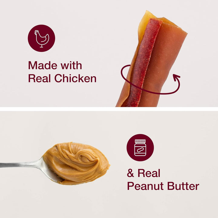 Smartsticks with Real Peanut Butter, 25 Count, Treat Your Dog to a Rawhide-Free Chews for Dogs