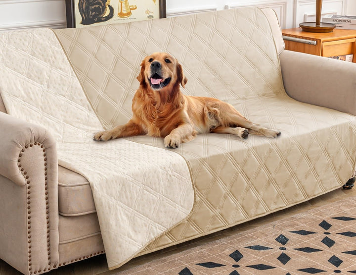 Waterproof Dog Bed Cover Pet Blanket with Anti-Slip Back for Furniture Bed Couch Sofa