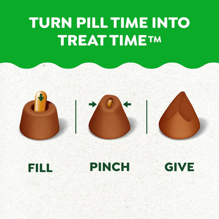 Feline Pill Pockets for Cats Natural Soft Cat Treats, Chicken Flavor, 3 Oz. Pouch (85 Treats)