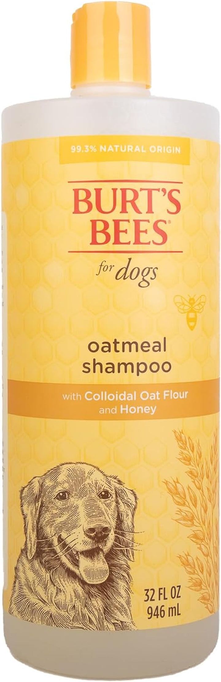 Oatmeal Shampoo for Dogs with Colloidal Oat Flour and Honey - Skin Soothing Dog Oatmeal Shampoo, Moisturizing Dog Wash for Itchy Dry Skin, Essential Grooming Supplies, 16 Fl Oz