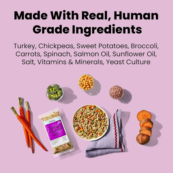 Human-Grade Variety Pack Fresh Dog Food, Complete Meal or Dog Food Topper, 6 Count of 15 to 17-Oz Pouches, 5.9Lbs