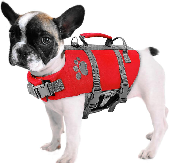XS Dog Life Jacket, Puppy Life Jackets for Small Dogs, Small Doggie Life Vest for Swimming, Lightweight Extra Small Dog Swim Vest with Handle, Puppy Life Vest for Boating, Cat Lifevest