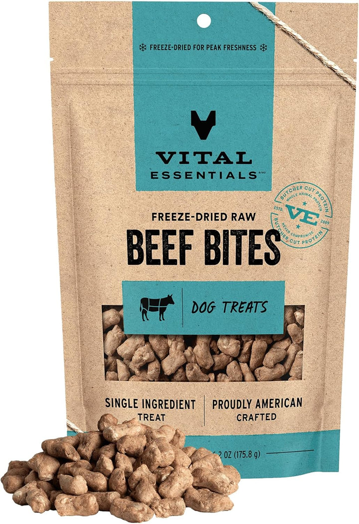 Rabbit Bites Dog Treats, 2 Oz | Freeze-Dried Raw | Single Protein | Premium Quality High Protein Training Treats | Grain Free, Gluten Free, Filler Free