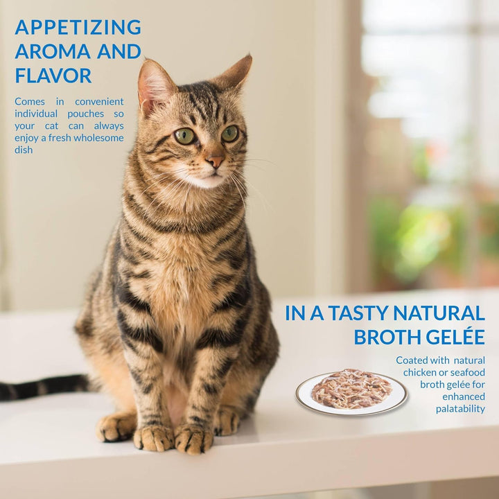 Twin Packs for Cats, Side Dish/Topper Cups, 1.4 Ounces per Serving, 12 Servings, Tuna & Chicken Recipe in Tuna Broth