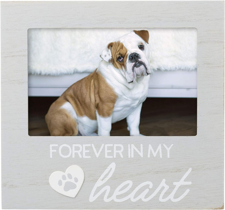 Forever Loved Pet Keepsake Picture Frame, Photo Frame for Pet Owners and Dog Lovers, Ideal Memorial Gift for Loss of Dog and Pet Remembrance, Wall Mount and Tabletop Frame, Black