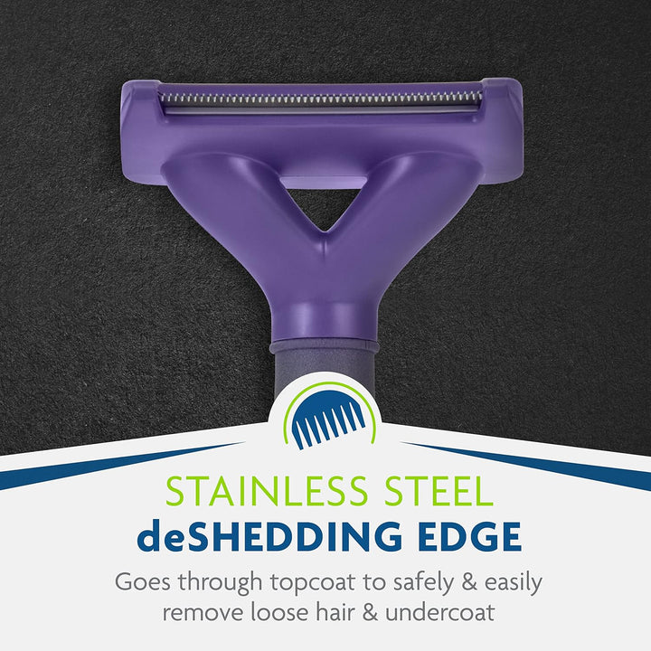 ® Deshedding Tool for Medium/Large Cats, Long Hair, Removes Loose Hair from Shedding