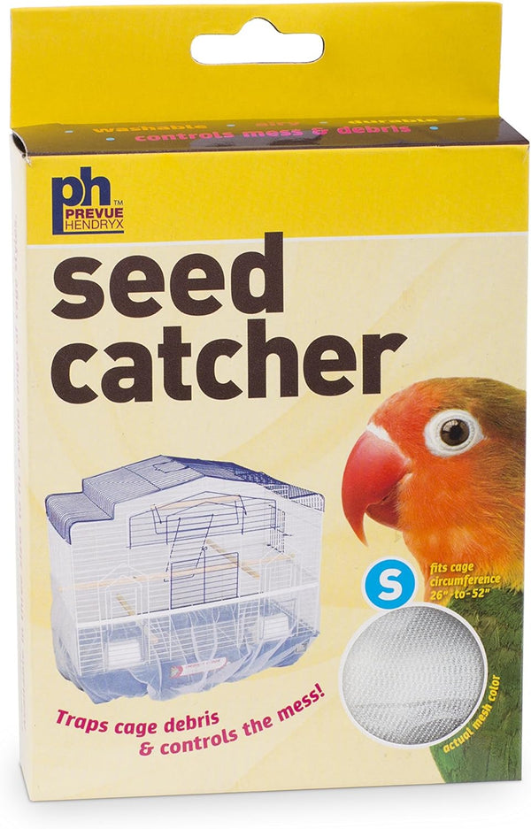 820W Mesh Bird Seed Catcher, White, Small/7"