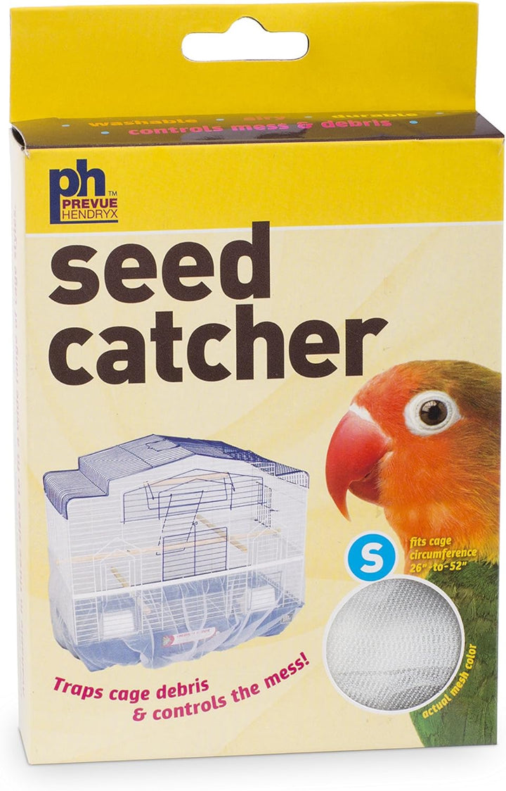 820W Mesh Bird Seed Catcher, White, Small/7"