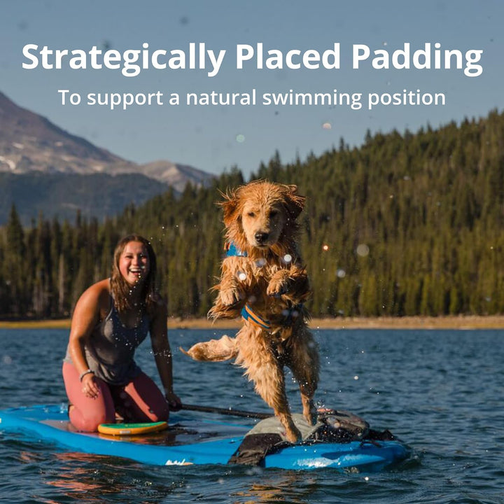 , Float Coat Dog Life Jacket, Premium Buoyancy Swim Vest with Lift Handle, Secure Fit & Reflective Trim, Adjustable Flotation for Swimming, Boating, & Outdoor Adventures, Wave Orange, Medium