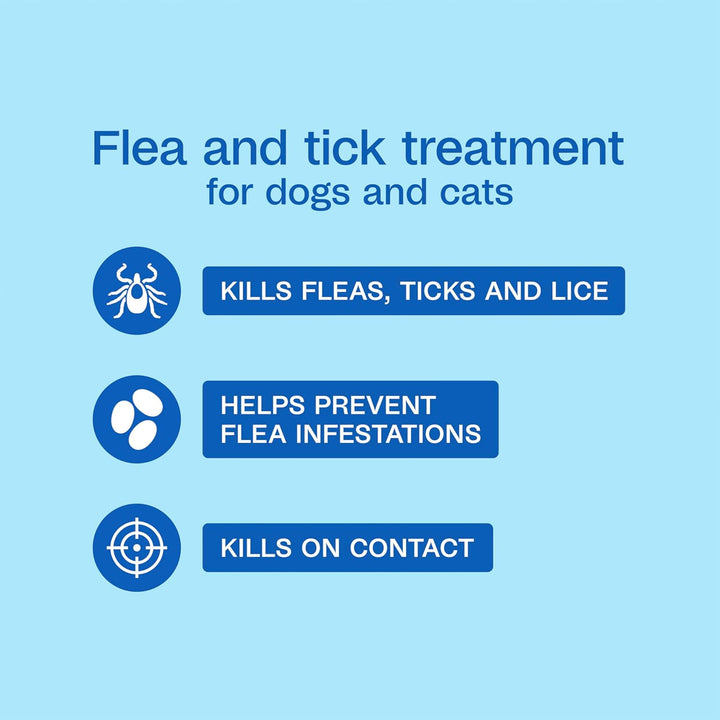 plus Flea & Tick Shampoo with Precor IGR for Cats, Kittens, Dogs & Puppies over 12 Weeks of Age, Sensitive Skin Flea Treatment, Kills Adult Fleas, Flea Eggs, Ticks, and Lice, 24 Ounces