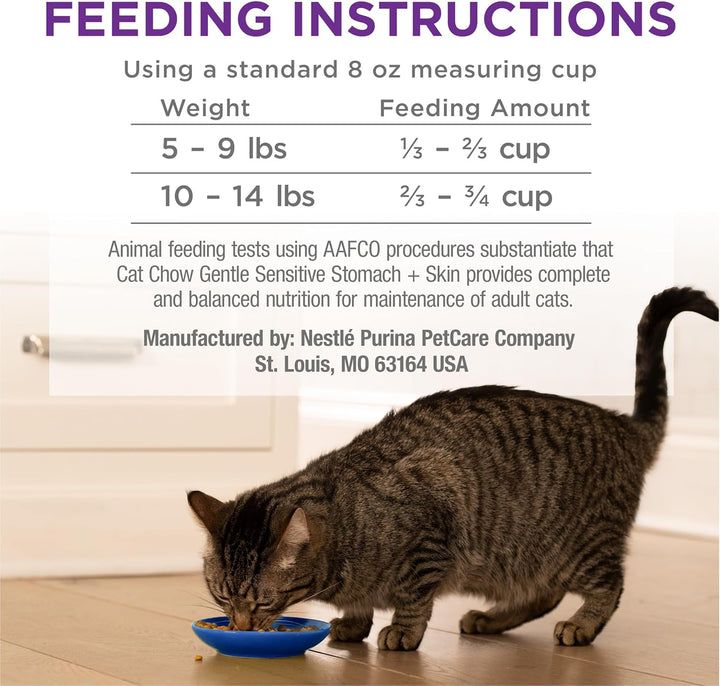 Gentle Sensitive Stomach and Skin Dry Cat Food with Turkey - 13 Lb. Bag