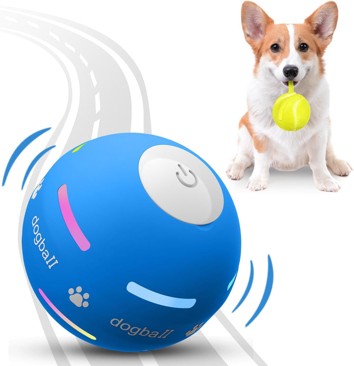 Interactive Dog Toys Dog Ball,[2025 Newly Upgraded] Durable Motion Activated Automatic Rolling Ball Toys For/Small/Medium/Large Dogs,Usb Rechargeable(Orange)
