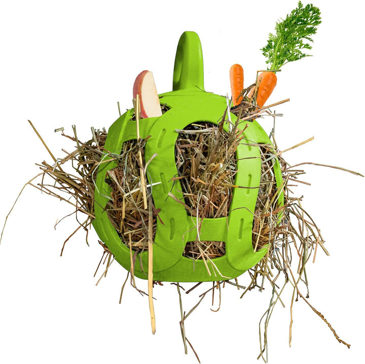 Jolly Hay Ball Stall Toy for Horses, Green