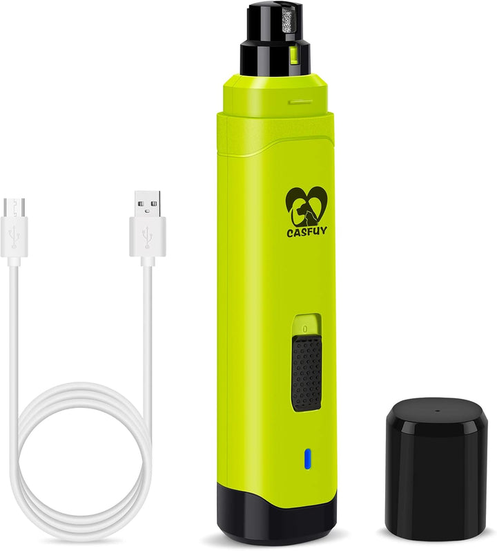 Dog Nail Grinder Upgraded - Professional 2-Speed Electric Rechargeable Pet Nail Trimmer Painless Paws Grooming & Smoothing for Small Medium Large Dogs & Cats(Dark Blue)