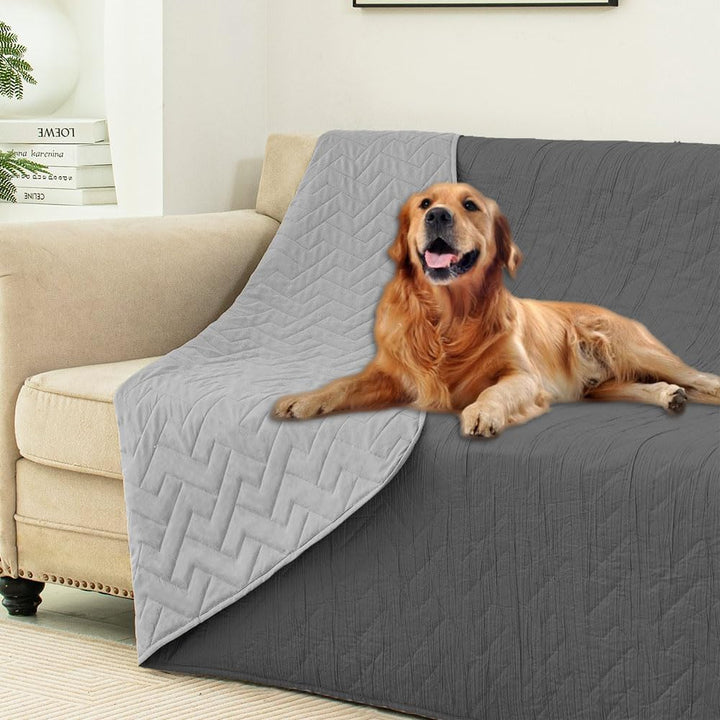 100% Waterproof Dog Bed Blankets Double Sided Dog Couch Cover Knurling Pattern Pet Bed Cover Reversible Furniture Couch Sofa Car for Puppy Kids