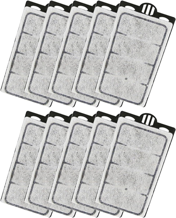 10 Pack Auqarium Filter Replacement Plates, Turtle Tank Filter Sponges, Suitable for 3.5W 280L/H Low-Water Filter