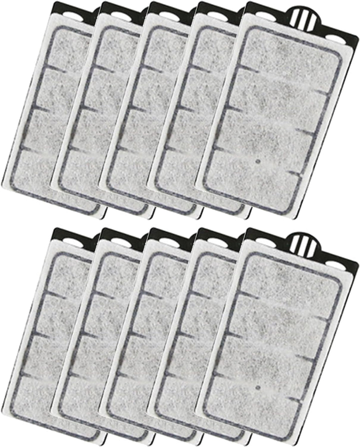 10 Pack Auqarium Filter Replacement Plates, Turtle Tank Filter Sponges, Suitable for 3.5W 280L/H Low-Water Filter