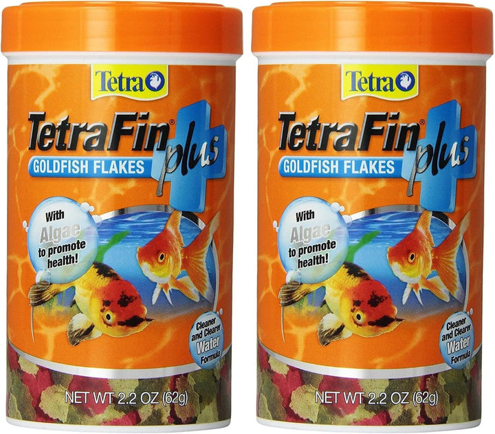 fin plus Goldfish Flakes 7.06 Ounces, Balanced Diet, with Algae to Promote Health