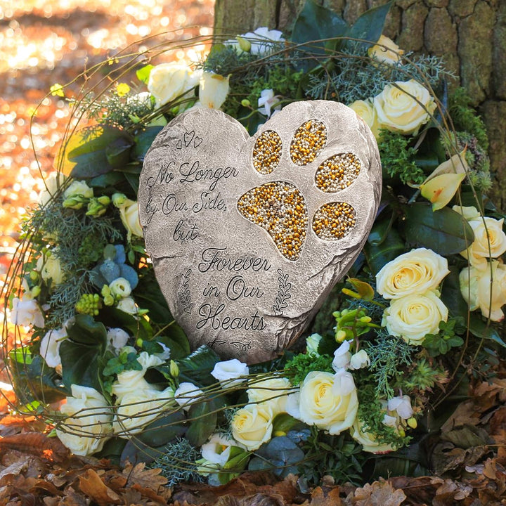 Dog Memorial Gifts for Loss of Dog Sympathy Gift - Rainbow Bridge Dog Memorial Stone for Remembrance Dog Passing Away Sympathy Gifts - Thoughtful Pet Loss Gifts - Gray