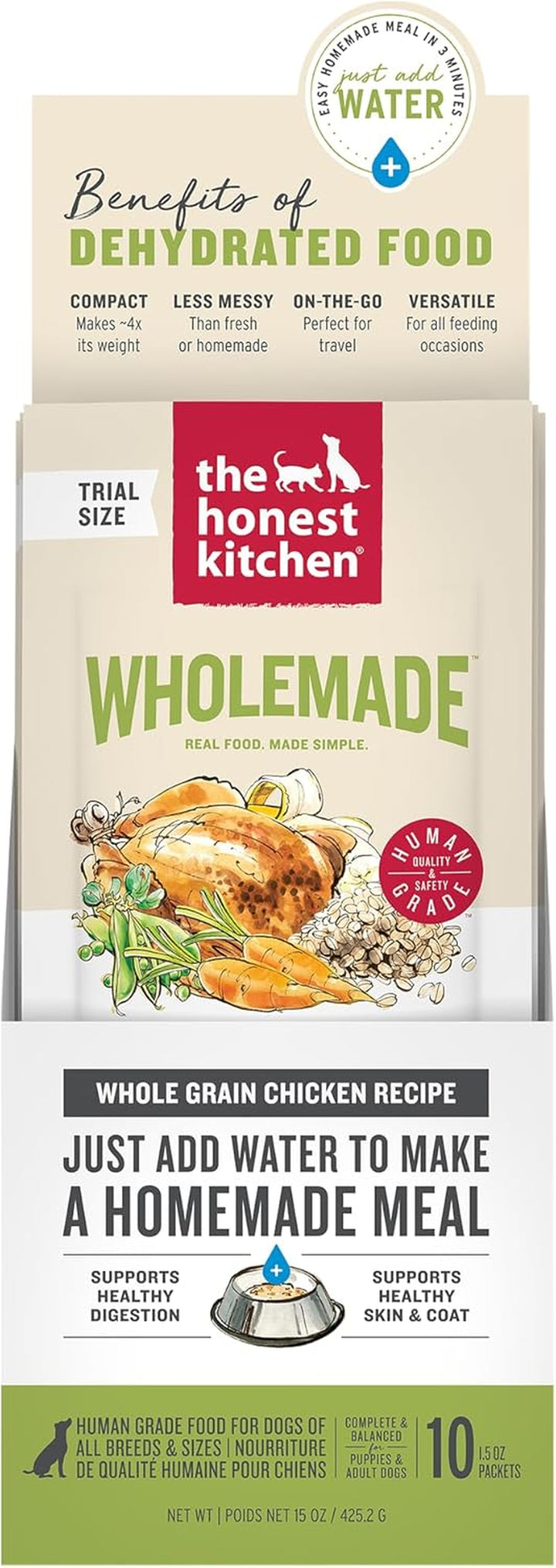 Wholemade™ Whole Grain Chicken Dog Food, 10 Lb Box