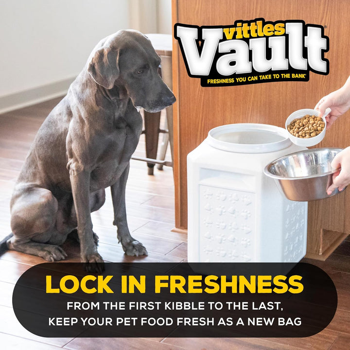 Vittles Vault Pet Food Storage Containers - Sealed Dog and Cat Food Storage Container, Fits up to 35Lbs, Made in the USA - [12"L X 16.75"H]