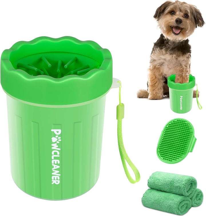 Dog Paw Cleaner, Dog Paw Washer, Paw Muddy Paw Cleaner, Pet Foot Cleaner for Small Medium Large Breed Dogs/Cats (With 3 Absorbent Towel)