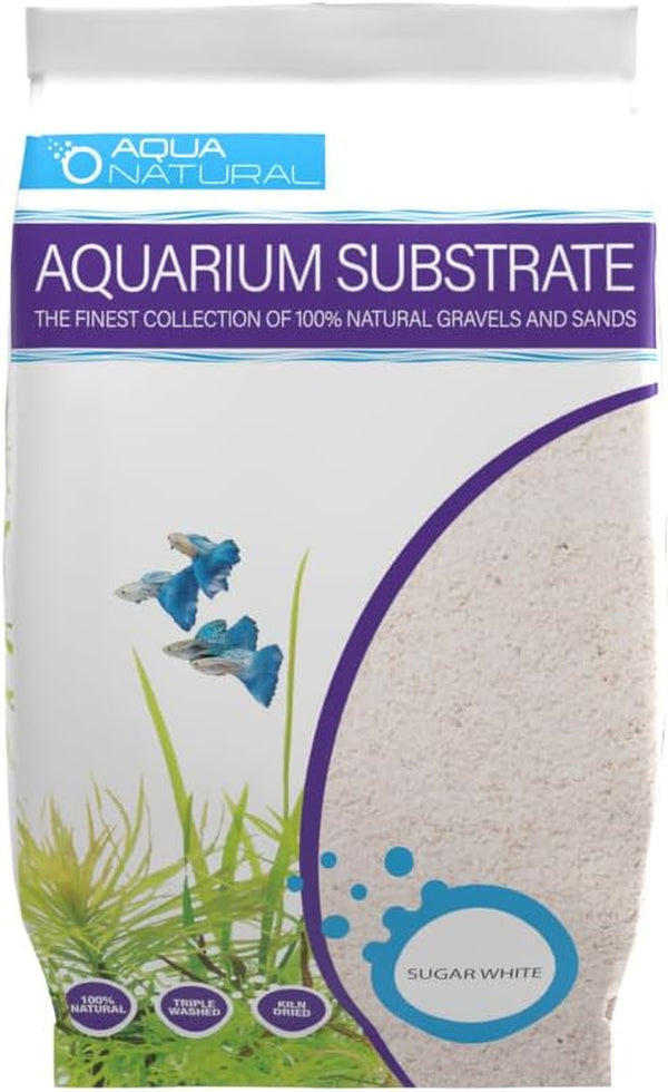Sugar White Sand 10Lb Substrate for Aquascaping, Aquariums, Vivariums and Terrariums