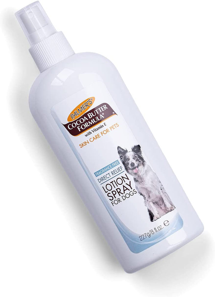 for Pets Cocoa Butter Formula Direct Relief Lotion Spray for Dogs with Vitamin E | Fragrance Free Dog Lotion for Dry Itchy Skin Spray on Lotion for Dogs - 8 Oz (FF15584)