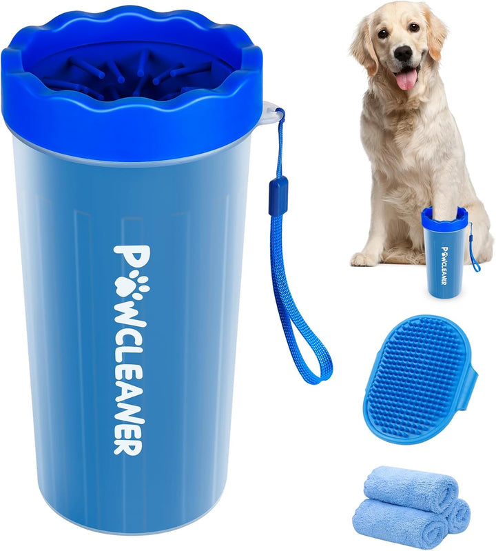 Dog Paw Cleaner, Dog Paw Washer, Paw Muddy Paw Cleaner, Pet Foot Cleaner for Small Medium Large Breed Dogs/Cats (With 3 Absorbent Towel)