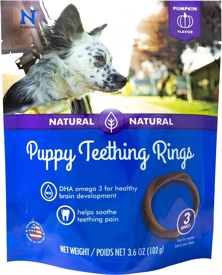 Puppy Teething Ring Pumpkin Flavor 7.2 OZ/(6 Pack)
