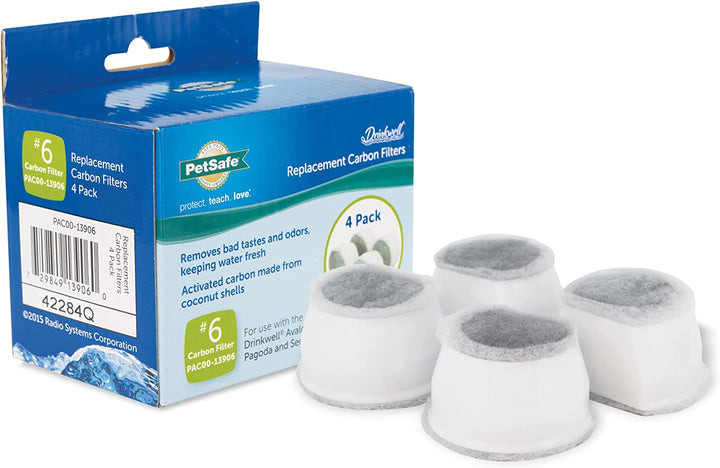 Drinkwell Avalon & Pagoda Fountain Activated Carbon Filters - Better Hydration Choice - Long-Lasting Purity - Odor-Free Drinking - Universal Filter Replacement - 12 Pack