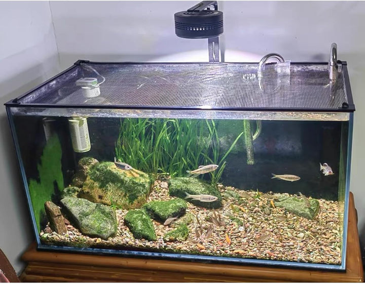 Magnetic Aquarium Lid Fish Tank Hood Top Cover Anti-Jumping Net Cover Mesh to Protect Fishs Jumping Out of Fishes Tank Hoods