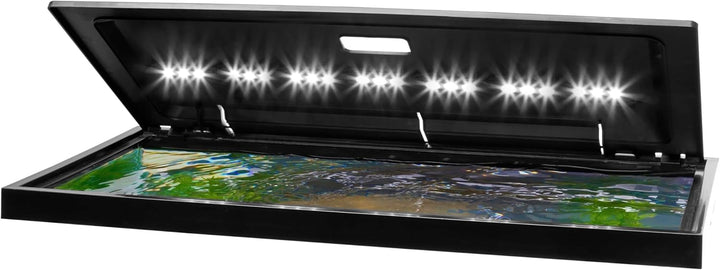 LED Hood 30 Inches by 12 Inches, Low-Profile Aquarium Hood with Hidden Lighting