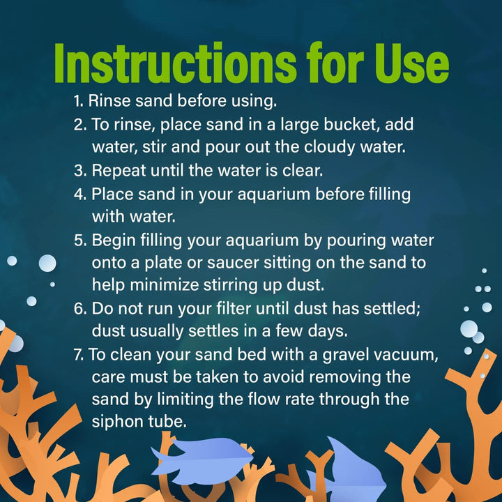 Aquarium Sand 5 Pounds, Black with Highlights, Complements Tanks and Décor, (AQ-78485)